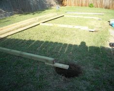 the back yard has been dug up and is ready to be used as a planter