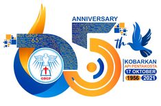 the 50th anniversary logo with different symbols