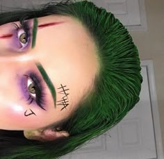 Uploaded by updated. Find images and videos on We Heart It - the app to get lost in what you love. Joker Halloween Makeup, Halloween Joker, Unique Halloween Makeup, Holloween Makeup, Joker Halloween, Joker Makeup