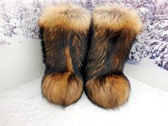 Exclusive high fur boots from natural fur of raccoon. These boots will take care of your feet up to 50 degrees Celcius below zero. Lined by a genuine sheepskin. ADVANTAGES Only high quality materials inside. 3 insoles: main, felt and natural sheep fur. Sole made of TEC (thermoplastic rubber): provides excellent adhesion, high resistance to deformation, low temperatures and bad weather, guarantees complete watertightness. --------------------------------------------------------------------------- Yeti Boots, Men Snow Boots, Fur Winter Boots, Below Zero, Pretty Shoes Sneakers, Aesthetic Grunge Outfit, Fur Shoes, Faux Fur Boots, Mens Snow Boots