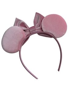 Introducing our enchanting Mouse Ear Headbands, designed for a magical and comfortable experience that can be worn all day without headaches. These pink or purple velvet mouse ears with pearls and 5" bow are perfect for adding a touch of whimsy and magic to your every day. These one-size-fits-all headbands are inspired by the your favorite animated characters. Whether you're strolling through magical theme parks or simply adding a playful flair to your ensemble, our headbands are crafted for a c Magical Theme, Glitter Headbands, Unicorn Headband, Mouse Ears Headband, Fabric Bows, Bow Set, Purple Velvet, Ear Headbands, Nylon Headbands