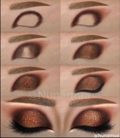 Eyeshadow Looks Step By Step, Makeup For Hooded Eyelids, Makeup Template, Beauty Job, Glitter Highlighter, Perfect Illusion, Vampy Makeup, Beginners Eye Makeup