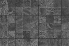 a black and white tile wallpaper with grey grungy tiles on the floor