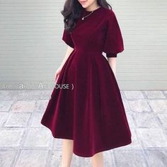 Modest Christmas Dress Women, Plus Size Dresses To Wear To A Wedding As A Guest Classy, Simple Frocks, Velvet Dress Designs, Elegant Dresses Classy, Trendy Dress Outfits, Elegant Maxi Dress, Designer Dresses Casual, Stylish Party Dresses