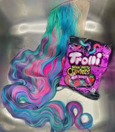 Hair Colour Design, Cute Hair Colors, Creative Hair Color, Candy Hair, Dyed Hair Inspiration, Multicolored Hair, Pretty Hair Color, Pretty Braided Hairstyles, Dope Hairstyles