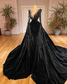 High Quality Sequins Long Prom Dress Black Wedding Gowns, Prom Dress Evening, Dark Wedding, Fantasy Gowns, فستان سهرة, Fairytale Dress, Black Wedding Dresses, Gala Dresses, Fantasy Dress