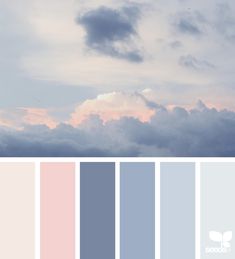 the sky is filled with clouds and some pinks are in it, as well as blue