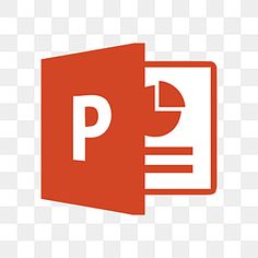 an orange and white icon with the letter p in it's center, on a transparent