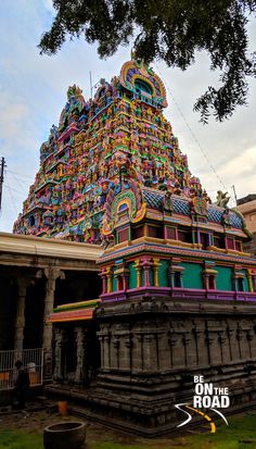 an elaborately decorated hindu temple in india