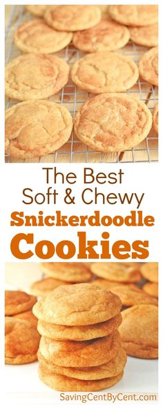 the best soft and chewy snickker doodle cookies