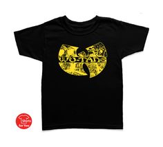 Kids Tee WU-TANG CLAN 9 colors & 6 sizes by ShirtsForYouNet Kid Tees, Mens Graphic Tshirt, Mens Tshirts, Mens Tops, Trending Outfits, Music