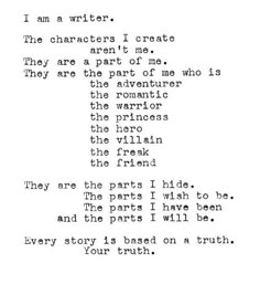 an old typewriter with the words i am a writer