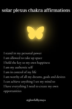 solar plexus chakra affirmations by glowfulbymaya [positivity grateful motivational happiness self love spirituality] Solar Plexus Quotes, Solar Plexus Affirmations, Chakra Questions, Solar Plexus Chakra Yoga, Solar Plexus Chakra Affirmation, Self Love Spirituality, Solar Plexus Chakra Healing, Love Spirituality, Spiritual Affirmations