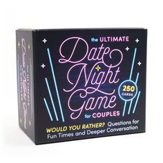 the ultimate date night game for couples is in its box and it's ready to be played