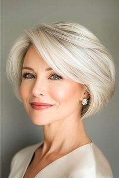 Discover 30 chic short hairstyles that suit every hair type and texturePerfect for your next salon visit Short Bob Hairstyles Women, Medium Bob Hairstyles For Round Faces, Assymetrical Bob Haircut Short, Short A Line Haircut, Hair Styles For Women Over 60 Medium, Bobs With Side Bangs, Shaggy Bob For Fine Hair Over 50, Short Bob Hairstyle Women, Bob With Fringe Fine Hair