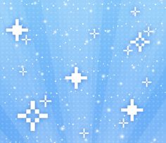 an abstract blue background with white crosses and snow flakes