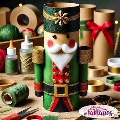 Ideas Navideñas, Cardboard Art, Navidad Christmas, Felt Christmas Ornaments, Paper Rolls, Art Drawings For Kids, Nutcracker Christmas