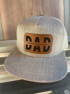 Available in 3 sizes. See other listings for more colour options Toddler - 6M - 3 years  Youth - 4+ Adult Patches can be fully customized to say any name, nickname or saying. Patch shape is also fully customizable Funny Hat Patches, Father's Day Casual Adjustable Snapback Hat, Adjustable Trucker Hat With Curved Brim For Father's Day, Customizable Brown Hat With Flat Brim, Brown Flat Bill Baseball Cap For Gift, Brown Curved Bill Hat With Letter Print, Custom Adjustable Snapback Baseball Cap, Father's Day Hats With Letter Print, Customizable Brown Flat Brim Hat