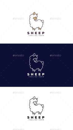 sheep logo templates - animals logo templates