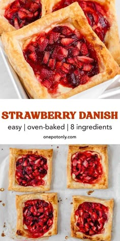 strawberry danish is an easy and delicious dessert