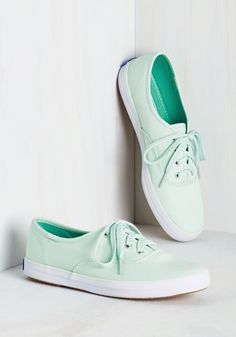 Green Flats Shoes, Pastel Sneakers, Sneakers Keds, Mint Green Shoes, Mint Sneakers, Shoes Pastel, Mint Shoes, Pastel Shoes, Keds Sneakers