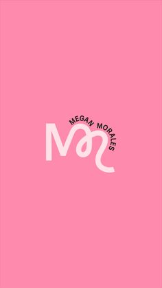 a pink background with the words megamob and m & s in white on it