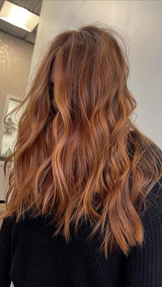 Hair Copper Balayage, Copper Hair Balayage, Natural Copper Hair, Copper Red Balayage, Braided Faux Hawk, Copper Brown Hair, Light Auburn Hair, Copper Blonde Hair, Textured Lob