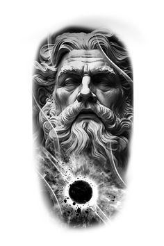 Tattoo Concept #6 By Rene Cristobal. "Zeus, God of Gods". Greek mythology is full of inspiration for artwork. Zeus embodies it all. I'd like to do this Black & Gray photo realism tattoo for someone. It is meant to be fine line and have a lot of detail. You can purchase this artwork from me or you can make an appointment and I'll tattoo the piece. #ReneCristobal #Zeustattoo #Greektattoo #GreekGod #Spiritualtattoo #Blackworktattoo #photorealismtattoo #realismtattoo #atlantatattooshop Zeus Lion Tattoo, Greek God Realism Tattoo, Greek Mythology Tattoos Design, Greek Good Tattoo, Zeus Tattoo Design Greek Gods, Greek Gods Tattoo Design, Zeus Artwork, Greek God Tattoo Design, Greek Mythology Tattoo Design