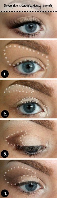 Eye makeup for blue eyes Basic Eye Makeup, Make Up Mata, Makeup Tip, Easy Makeup Tutorial, Smink Inspiration, Hooded Eye Makeup, Beauty Nature, Makeup Hacks