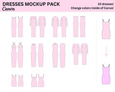 The Salt Studios Dresses Mockup Pack is the BEST mockup pack on the market for all the it girls--and it's made specifically for Canva. These design assets make creating your dream collections easy and fun! Use these mockups for design concepts, tech packs, social media, and more! We understand not everyone has expensive and complex design programs like Adobe Photoshop and Illustrator. Maybe you don't have an iPad to use Procreate. Maybe you really just don't have the time to learn these programs Complex Design, Tech Pack, Clothing Mockup, Design Concepts, Design Program, Design Assets, Mockup Design, All You Need Is, Drawing And Illustration