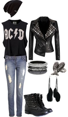 Style Rock Chic, Rockstar Fashion, Mode Rockabilly, Chick Outfit, Rocker Chick, Biker Chic, Style Rock, Rock Chic