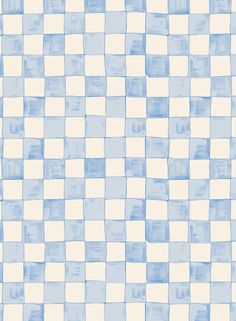 a blue and white checkerboard pattern that looks like it has been painted on