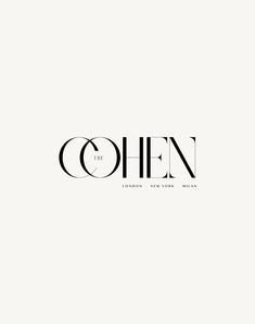 the logo for the company called the cohen