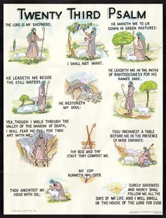 a poster with some words and pictures about the different things that happen in jesus's life