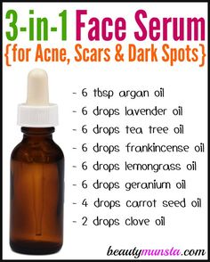 Face Serum For Acne, Diy Face Serum, Serum For Acne, Coffee Facial, Carrot Seed Oil, Beauty Tips For Face