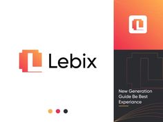 the new generation guide to best experience by lebix logo design and brand identity