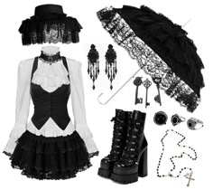 #vampire #goth Teenage Vampire Outfit, Gothic Cute Aesthetic, Causal Vampire Outfit, Goth Must Haves, Dark Vampire Outfits, Babydoll Goth Outfit, Goth Ideas Outfit, Vampire Outfit Inspiration, Vampire Outfit Casual