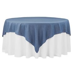 Faux Denim Table Overlay Topper/Tablecloth 85x85 Square - Dark Blue - CV Linens Denim Diamonds Theme Party, Diamond Theme Party, Fellowship Ideas, Denim And Pearls, Nikki Baby, Diamond Theme, Frozen Party Decorations