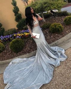 Special Occasion Dresses, Shop by Event | Babyonlinewholesale Long Mermaid Prom Dresses, Long Sleeve Mermaid Prom Dress, Senior Things, Sweep Train Prom Dress, Sparkly Prom Dress, Prom Dresses Long Mermaid, V Neck Prom Dresses, Prom Ideas, Senior Prom