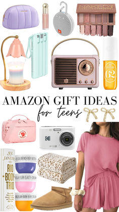 collage of gift ideas for teen girls Teen Gift Guide, Gift Exchange, Gift List, Birthday Gift Ideas, A Teen, Top Gifts, Teen Girls, A Holiday, Gifts For Teens