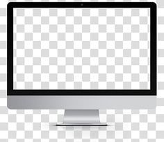 a computer monitor with an empty screen on the bottom, and no image above it