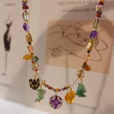 Indulge in the whimsical charm of this handmade Fairycore Amethyst Necklace, adorned with colorful Czech glass beads and a stunning natural stone pendant. Each element of this necklace is carefully selected to transport you to a magical world straight out of a fairy tale. The detachable pendants offer versatility in styling, allowing you to mix and match to suit your mood and outfit. The pendants are all detachable and can be freely matched. 🦋Measurement: *Overall length: 16.5inch + 2.3 inch extension chain (42cm + 6cm) ✉️ Shipping Canada: Untracked oversized lettermail handled by Canada Post: arrives in 7-12 business days. US and other international destinations: Tracked parcel handled by USPS: arrives in 7-10 business days. ❤️Care Instructions *Avoid folding the necklace during storage; A Fairy Tale, Amethyst Necklace, Canada Post, Magical World, Natural Shapes, Stone Pendant, Czech Glass Beads, Last Minute Gifts, Stone Pendants