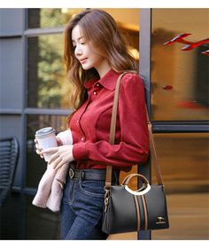 Women's Soft Leather Kangaroo Pendant Shoulder Casual Tote Handbags – GeraldBlack.com Kangaroo Logo, Designer Crossbody Bag, Bags Style, Handbag For Women, Designer Crossbody, Designer Crossbody Bags, Handbag Straps, Casual Tote, 3 Layers