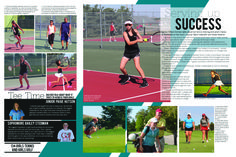 an article in the sports illustrated magazine features photos of women playing tennis and other activities