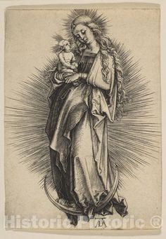 Art Print : Albrecht Dürer - The Virgin on The Crescent : Vintage Wall Art Albrecht Durer Paintings, Haring Art, Albrecht Dürer, Principles Of Art, Albrecht Durer, National Gallery Of Art, Vintage Wall Decor, British Museum