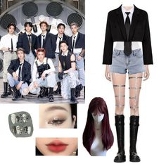 Seungmin Outfit Inspiration Concert, Stray Kids Outfit Ideas, Skz Outfits Inspired, Hyunjin Outfits, Straykids Concert, Concert Outfit Rock