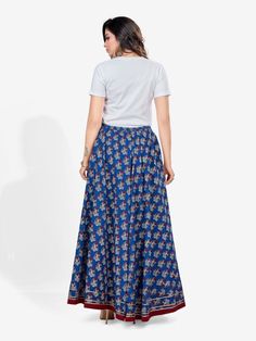 Be the center of attention at a get together by wearing this attractive skirt from Riafashions. Pair this up with a contrast top for a ravishing look. Fitted Cotton Set With Long Skirt, Fitted Cotton Sets With Long Skirt, Traditional Long Skirt Sets For Summer, Festive Long Multicolor Skirt, Festive Multicolor Long Skirt, Festive Tiered Skirt, Bohemian Cotton Sets With Long Skirt, Fitted Cotton Skirt For Festive Occasions, Traditional Long Pleated Skirt