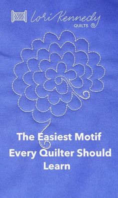 the easyest motif every quilter should learn