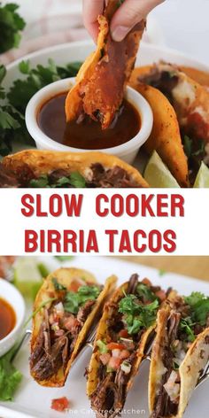 slow cooker burrito tacos are the perfect appetizer for any mexican meal