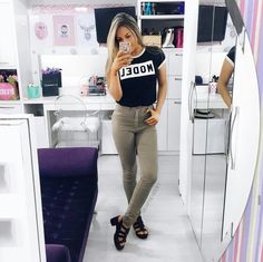 Calça Amazing Outfits, Teenager Outfits, Brandy Melville Tops, Style Chic, High Rise Jeans, Outfits Casuales, Moda Fashion, Fashion Lover